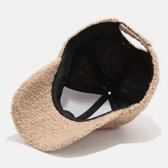 Women\'s A White Winter Warm Classic Wool Adjustable Baseball Style Hat Cap main image 7